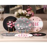 6'lı Aşk Temalı Love Tasarımlı Servis Altlığı & Supla Realhomes