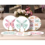 - Supla6li-Set474-Gorsel2 - Realhomes 6'lı Renkli Kelebekler Özel Tasarım Servis Altlığı & Supla Realhomes