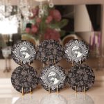 6'lı Koyu Renkli Etnik Tasarımlı Servis Altlığı & Supla Realhomes