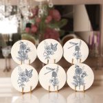 - Supla6li-Set482-Gorsel1 - Realhomes 6'lı Krem Zemin Karakalem Çiçek Tasarımlı Servis Altlığı & Supla Realhomes