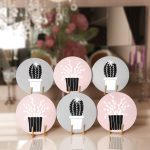 - Supla6li-Set488-Gorsel1 - Realhomes 6'lı Gri & Pembe Zeminli Saksılı Kaktüs Tasarımlı Servis Altlığı & Supla Realhomes