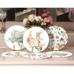 - Supla6li-Set494-Gorsel2 - Realhomes 6'lı Çiçek Desenli Özel Tasarım Servis Altlığı & Supla Realhomes