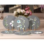 - Supla6li-Set501-Gorsel2 - Realhomes 6'lı Gri Zeminde Rengarenk Çiçekler Özel Tasarımlı Servis Altlığı & Supla Realhomes