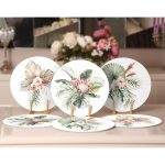 - Supla6li-Set503-Gorsel2 - Realhomes 6'lı Egzotik Yaprak Tasarımlı Servis Altlığı & Supla Realhomes