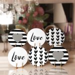 - Supla6li-Set51-Gorsel1 - Realhomes 6'lı Siyah Beyaz Love Temalı Özel Tasarım Servis Altlığı & Supla Realhomes