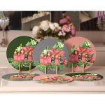 6'lı Renkli Zemin Mum Konseptli Servis Altlığı & Supla Realhomes