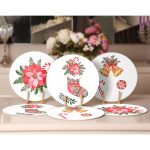 6'lı Çiçek & Şeker Tasarımlı Servis Altlığı & Supla Realhomes