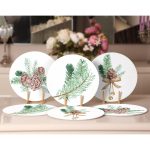 6'lı Kozalaklı Yaprak Tasarımlı Servis Altlığı & Supla Realhomes