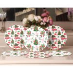 6'lı Yılbaşı Çam Ağacı Özel Tasarımlı Servis Altlığı & Supla Realhomes