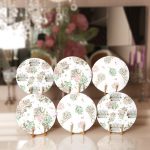 6'lı Çiçek Buketleri Tasarımlı Servis Altlığı & Supla Realhomes