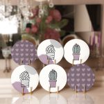 6'lı Kalp & Kaktüs Özel Tasarım Servis Altlığı & Supla Realhomes