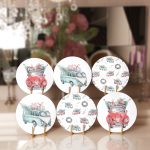 - Supla6li-Set531-Gorsel1 - Realhomes 6'lı Çam Ağaçlı Araba Desenli Servis Altlığı & Supla Realhomes