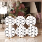 6'lı Özel Tasarım İskandinav Motifli Servis Altlığı & Supla Realhomes