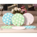 6'lı Renkli Zemin Papatya Tasarımlı Servis Altlığı & Supla Realhomes