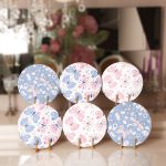 6'lı Renkli Kelebekler Özel Tasarım Servis Altlığı & Supla Realhomes