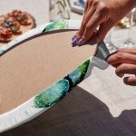 6'lı Beyaz Zemin Kaktüs Tasarımlı Servis Altlığı & Supla Realhomes