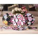 6'lı Renkli Gül Tasarımlı Servis Altlığı & Supla Realhomes