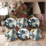 - Supla6li-Set58-Gorsel1 - Realhomes 6'lı Lacivert Gold Detaylı Geometrik Çizimli Servis Altlığı & Supla Realhomes