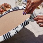 6'lı Lacivert Çapa Desen Motifli Servis Altlığı & Supla Realhomes