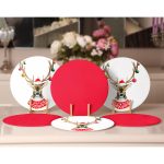 - Supla6li-Set72-Gorsel2 - Realhomes  6'lı Geyik & Kırmızı Renkli Yılbaşı Temalı Servis Altlığı & Supla Realhomes