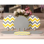 6'lı Sarı Gri Zigzag Özel Tasarımlı Servis Altlığı & Supla Realhomes