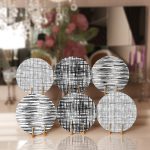 - Supla6li-Set74-Gorsel1 - Realhomes 6'lı Siyah Beyaz Çizgili Özel Tasarım Servis Altlığı & Supla Realhomes