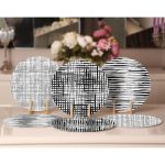 - Supla6li-Set74-Gorsel2 - Realhomes 6'lı Siyah Beyaz Çizgili Özel Tasarım Servis Altlığı & Supla Realhomes