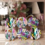 6'lı Renkli Karmaşık Tasarımlı Servis Altlığı & Supla Realhomes