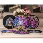 6'lı Neon Renkli Göz & Mandala Tasarımlı Servis Altlığı & Supla Realhomes