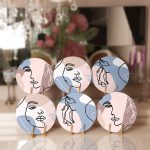 - Supla6li-Set83-Gorsel1 - Realhomes 6'lı Pastel Renkli Onedraw Özel Tasarımlı Servis Altlığı & Supla Realhomes