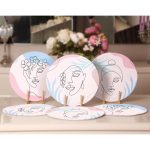 - Supla6li-Set86-Gorsel2 - Realhomes 6'lı Onedraw Silüet Çizimli Özel Tasarım Servis Altlığı & Supla Realhomes