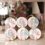 6'lı Onedraw Kadın Silüet Çizimli Özel Tasarım Servis Altlığı & Supla Realhomes