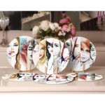 6'lı Kadın Figürlü Özel Tasarım Servis Altlığı & Supla Realhomes