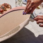 6'lı Krem Zeminli Onedraw Çizimli Özel Tasarım Servis Altlığı & Supla Realhomes