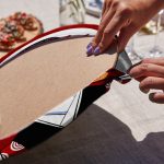 6'lı Kırmızı Japon Motifli Özel Tasarım Servis Altlığı & Supla Realhomes