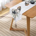 - UcgenRunner-10168-Gorsel2 - Realhomes  Çan & Kuş Motifli Dijital Baskılı Modern Püsküllü Şönil Üçgen Runner Realhomes