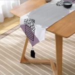 - UcgenRunner-10221-Gorsel2 - Realhomes Renkli Zemin Kaktüs Tasarımlı Dijital Baskılı Modern Püsküllü Şönil Üçgen Runner Realhomes