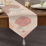 - UcgenRunner-5786-Gorsel1 - Realhomes  RealHomes Dijital Baskılı Özel Tasarım Püsküllü Şönil Üçgen Runner Realhomes