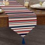 - UcgenRunner-7098-Gorsel1 - Realhomes Realhomes Beyaz Zemınde Renkli Cizgi Detaylı Dijital Baskılı Özel Tasarım Püsküllü Şönil Üçgen Runner Realhomes