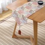 - UcgenRunner-7109-Gorsel2 - Realhomes Realhomes Mavi Zeminli Dumen Ve Halat Desenli Dijital Baskılı Özel Tasarım Püsküllü Şönil Üçgen Runner Realhomes