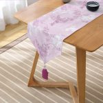 Realhomes Özel Tasarım Dijital Baskılı Modern Püsküllü Şönil Üçgen Runner Realhomes