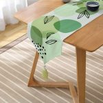 Realhomes Özel Tasarım Dijital Baskılı Modern Püsküllü Şönil Üçgen Runner Realhomes