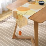 Realhomes Özel Tasarım Dijital Baskılı Modern Püsküllü Şönil Üçgen Runner Realhomes