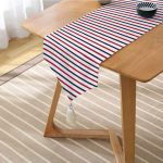 - UcgenRunner-7642-Gorsel2 - Realhomes Realhomes Beyaz Zemin Üzerinde Renkli Çizgili Dijital Baskılı Özel Tasarım Püsküllü Şönil Üçgen Runner Realhomes