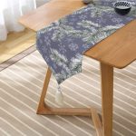 Realhomes Renkli Zemin Üzerinde Kartanesi Desenli Dijital Baskılı Özel Tasarım Püsküllü Şönil Üçgen Runner Realhomes