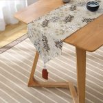 - UcgenRunner-8579-Gorsel2 - Realhomes Realhomes Pastel Zemin Üzerinde Renkli Yaprak Desenli Dijital Baskılı Özel Tasarım Püsküllü Şönil Üçgen Runner Realhomes