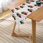 - UcgenRunner-8620-Gorsel2 - Realhomes Realhomes Beyaz Zemin Üzerinde Ekoseli Çan Desenli Dijital Baskılı Özel Tasarım Püsküllü Şönil Üçgen Runner Realhomes