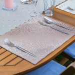 4+1 Dijital Baskılı Özel Tasarım Modern Amerikan Servis & Runner Seti Realhomes