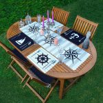 - ServisRunner-Set122-Gorsel1 - Realhomes  4+1 Lacivert Denizci Motifli Amerikan Servis & Runner Seti Realhomes