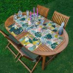 - ServisRunner-Set129-Gorsel1 - Realhomes 4+1 Renkli Yaprak Tasarımlı Amerikan Servis & Runner Seti Realhomes